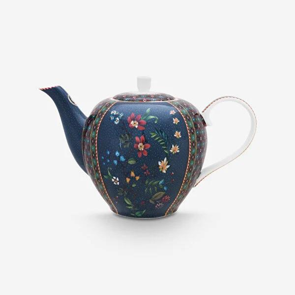 Mavi Porselen Demlik 1600 Ml Berry Blues Collection by Pip Studio