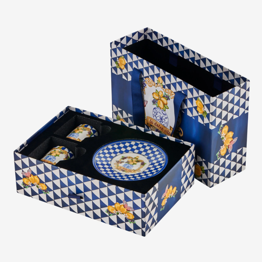 Mavi Porselen Kahve Fincan Seti 110 Ml