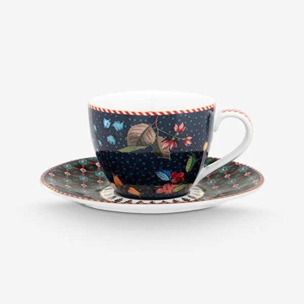 Mavi Porselen Kahve Fincan Seti 120 Ml Berry Blues Collection by Pip Studio