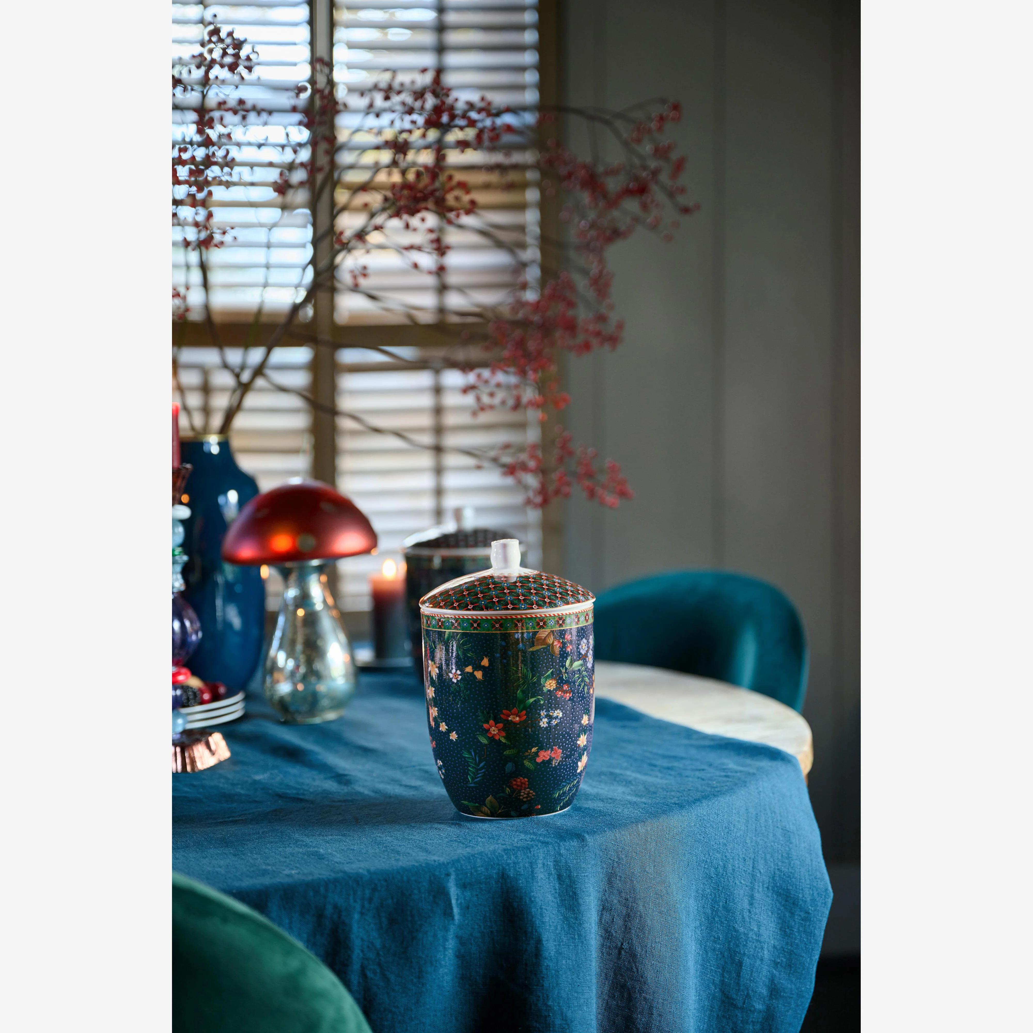 Mavi Porselen Saklama Kutusu 1500 Ml Berry Blues Collection by Pip Studio