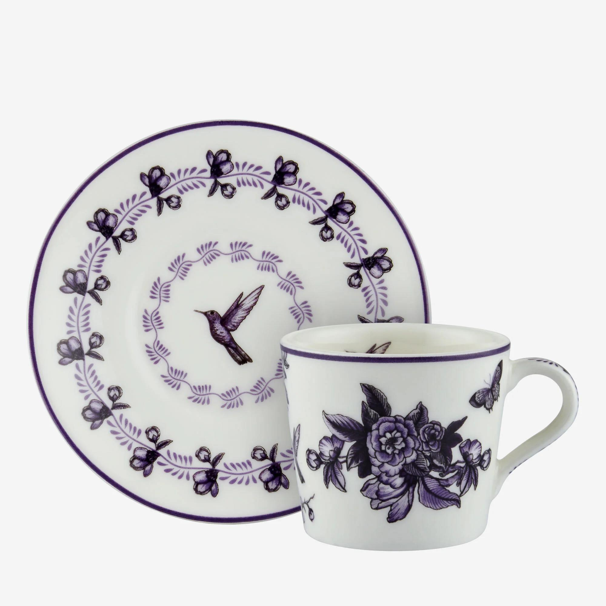 Mor Porselen Kahve Fincan Seti 120 Ml Allure Collection by Chiara Alessi