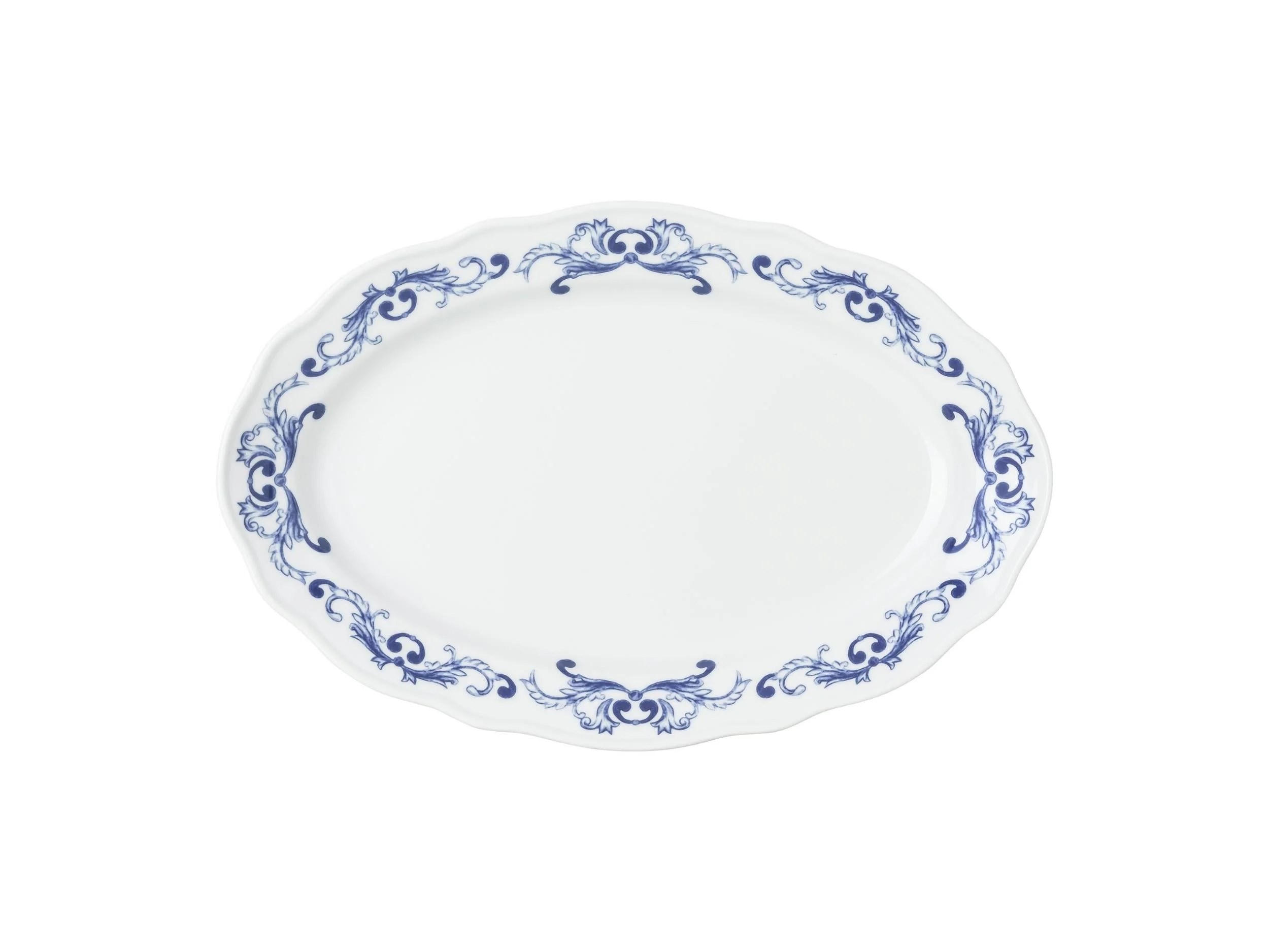Oval Servis 35 Cm True Blue