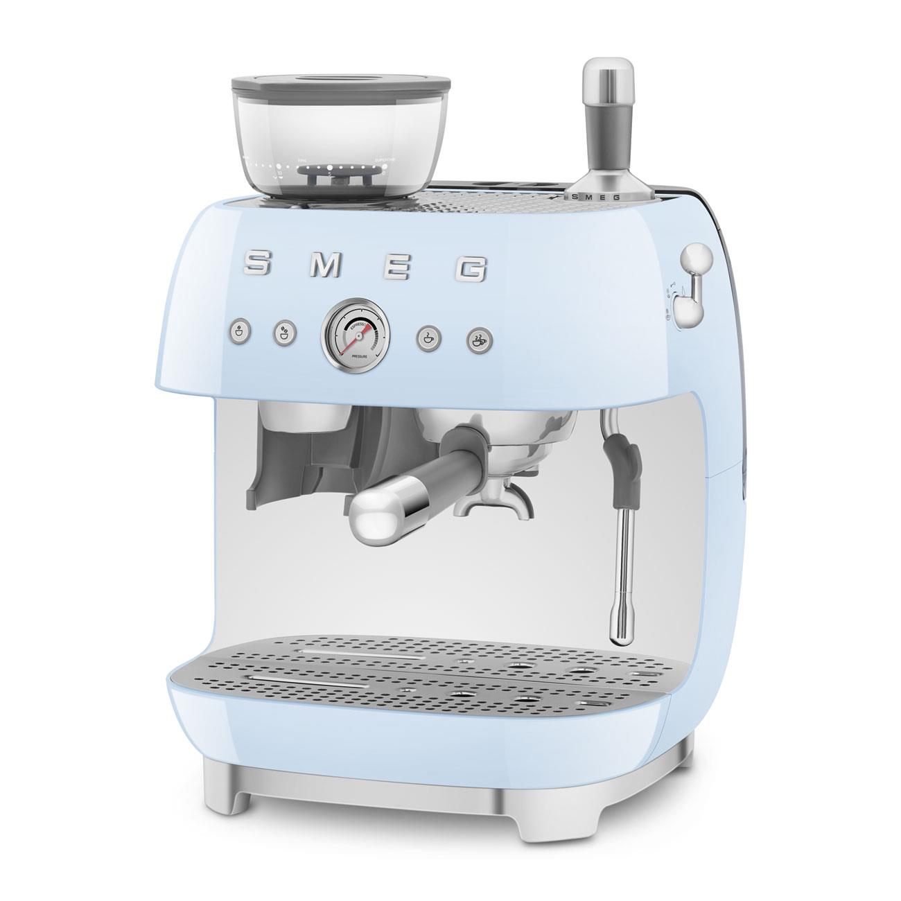 PASTEL MAVİ ÖĞÜTÜCÜLÜ ESPRESSO KAHVE MAKİNESİ