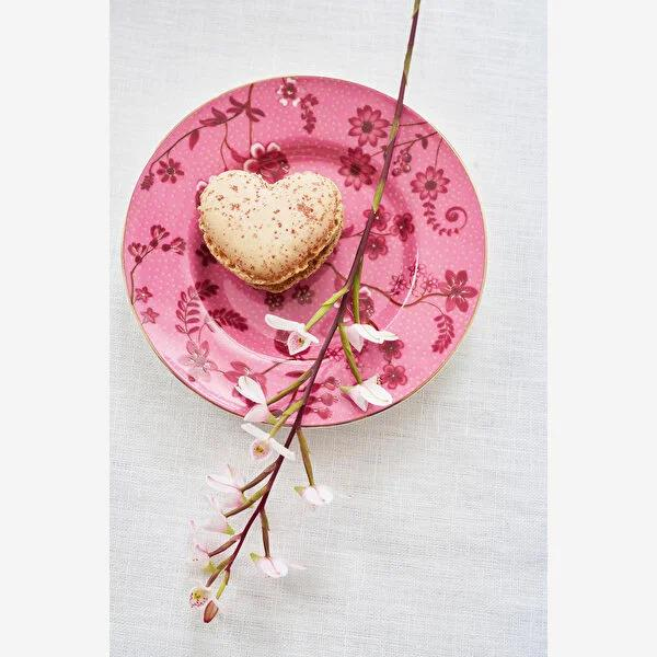Pembe Porselen Petit Four Tabağı 12 Cm Jolie Collection by Pip Studio