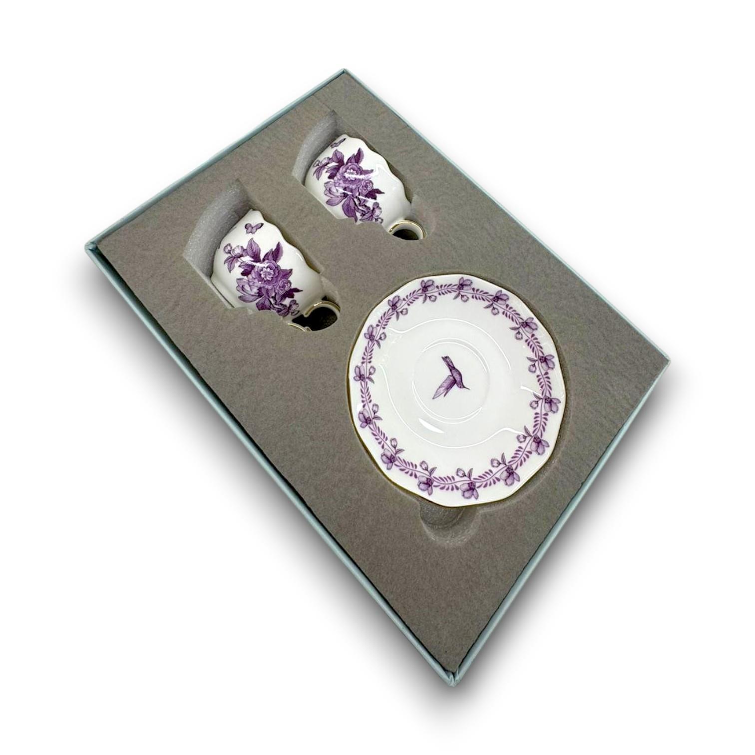 Primavera Violet 2'li̇ Turk Kahvesi̇ Fi̇ncan Seti̇