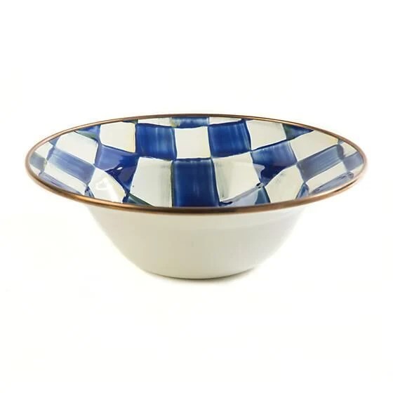 Royal Check Enamel Breakfast Bowl