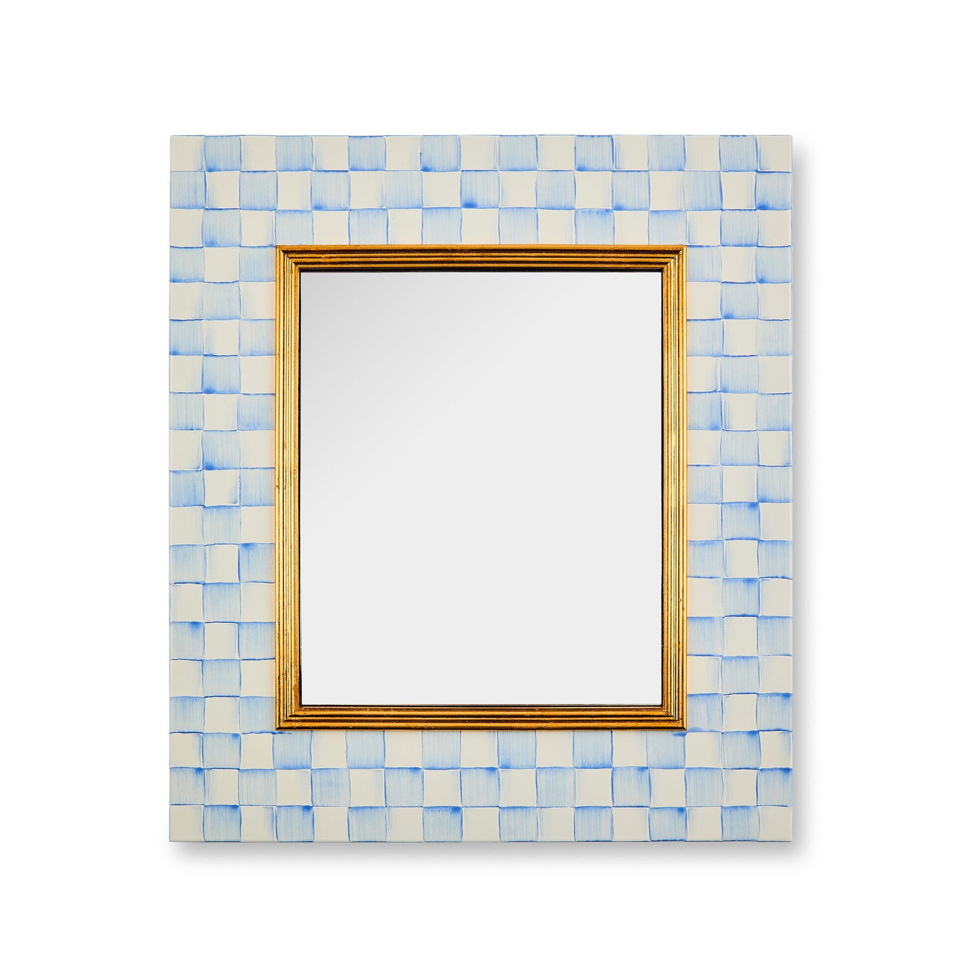 Sky Check Enamel Wall Mirror