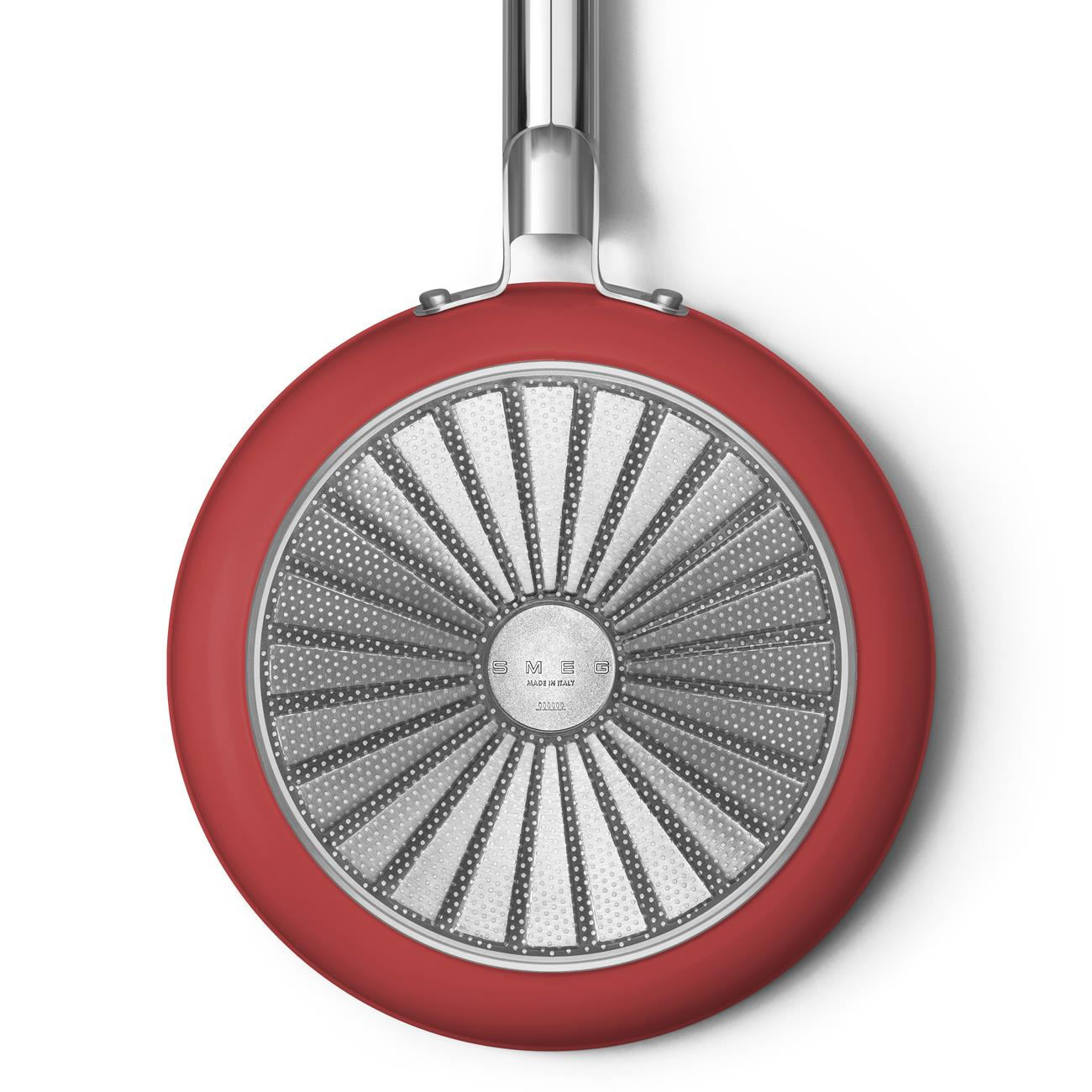 SMEG Cookware 50'S Style Kırmızı Tava 26 cm 4,5 mm taban kalınlığı, 2,3 lt hacim