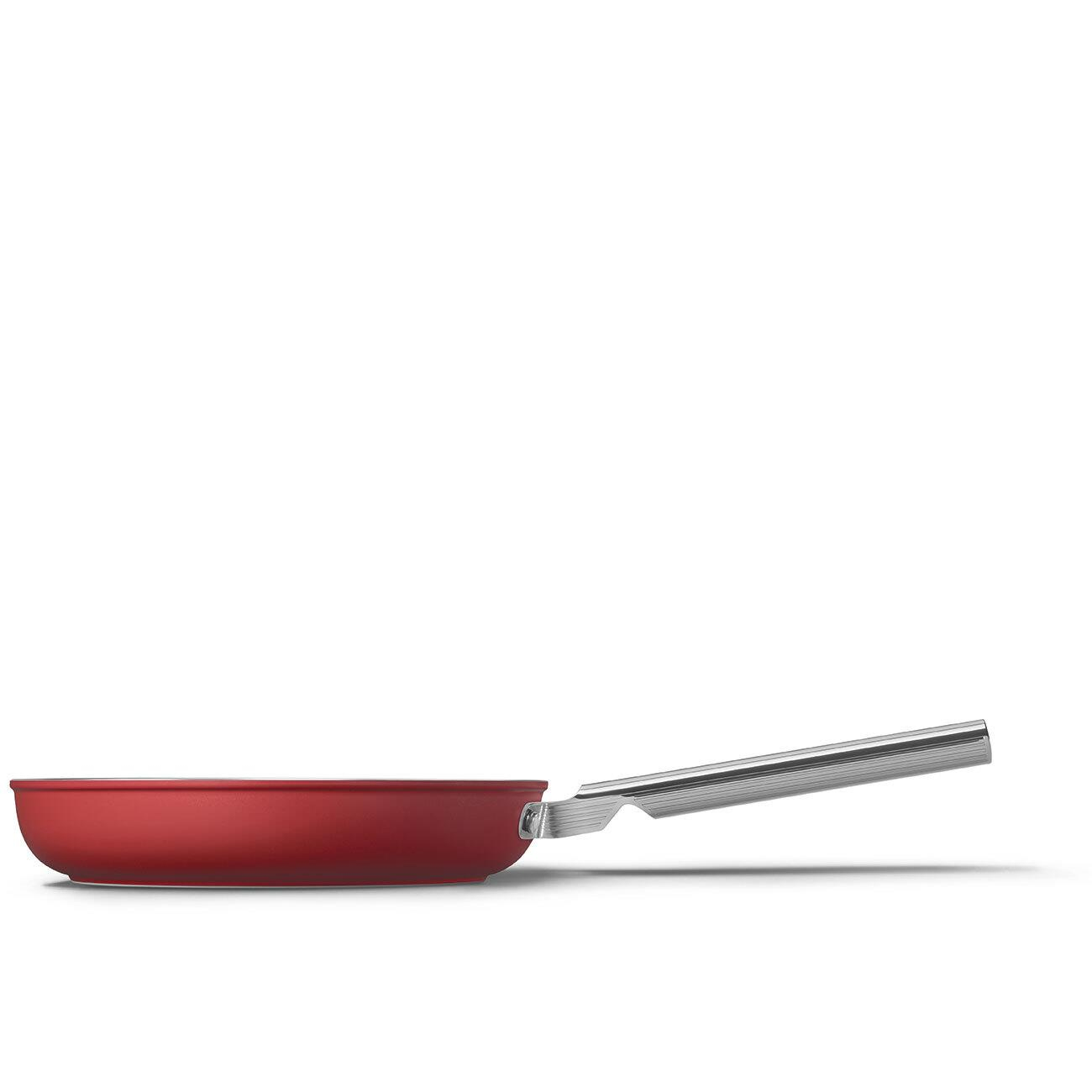 SMEG Cookware 50'S Style Kırmızı Tava 26 cm 4,5 mm taban kalınlığı, 2,3 lt hacim