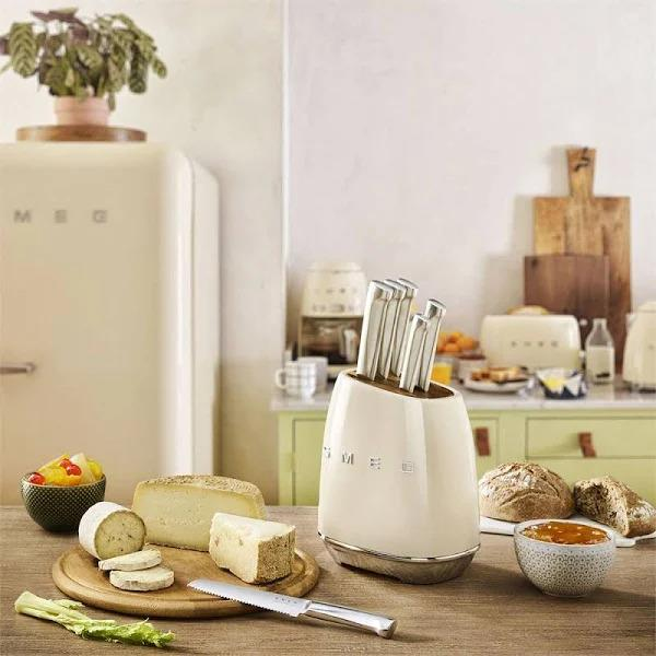 SMEG KREM STANDLI BIÇAK SETİ