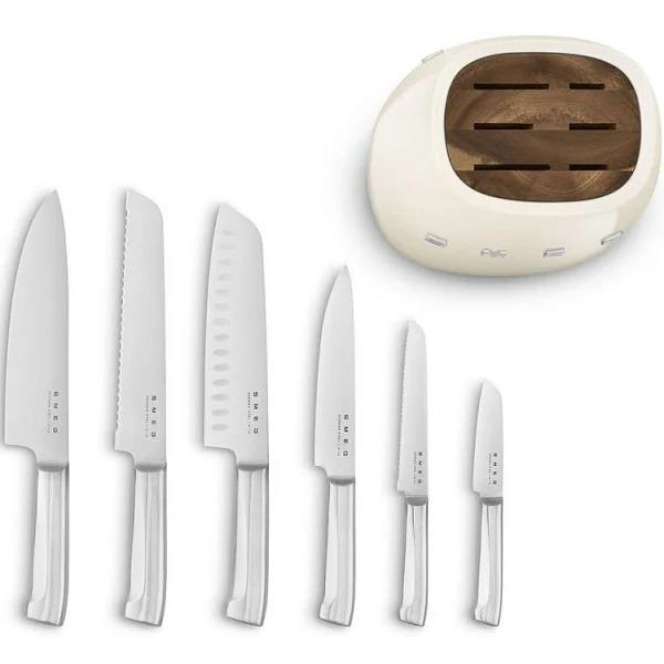 SMEG KREM STANDLI BIÇAK SETİ