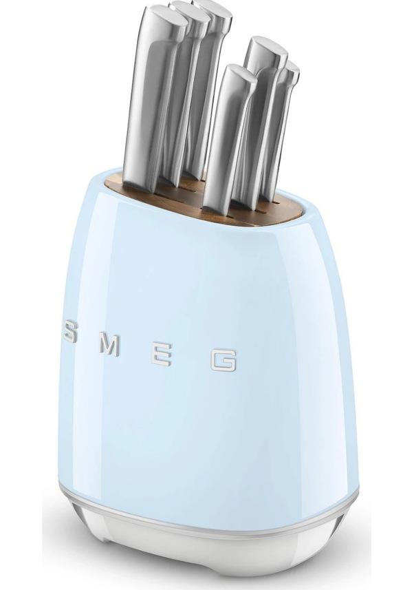 SMEG PASTEL MAVİ STANDLI BIÇAK SETİ