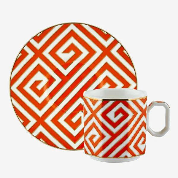 Turuncu Porselen Kahve Fincan Seti 90 Ml Collection by Chiara Alessi