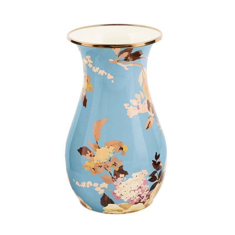 Wild Rose Slate Tall Vase