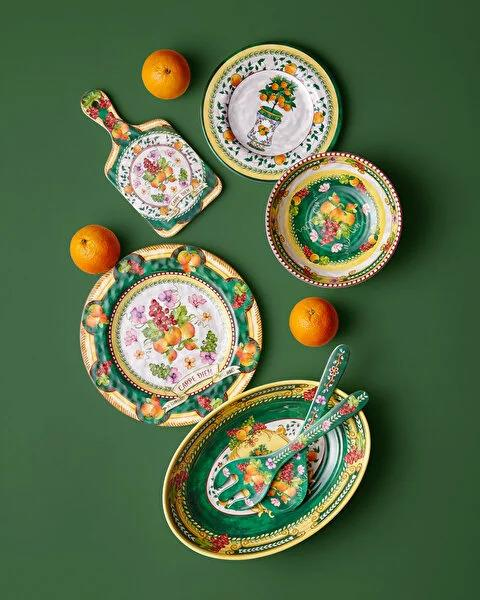 Yeşil Melamin Kahvaltı Tabağı 21,5 Cm Carpe Diem Collection by Chiara Alessi