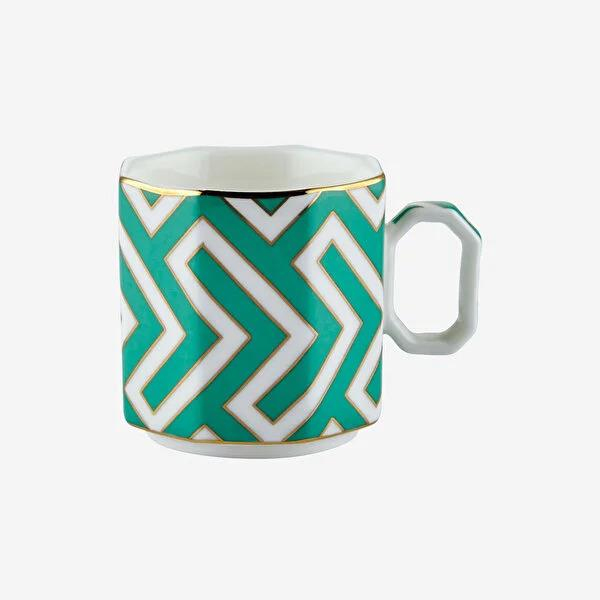 Yeşil Porselen Kahve Fincan Seti 90 Ml Collection by Chiara Alessi