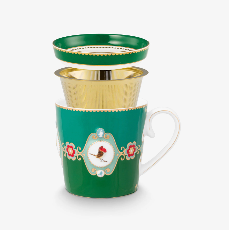 Yeşil Porselen Kupa Seti 250 Ml