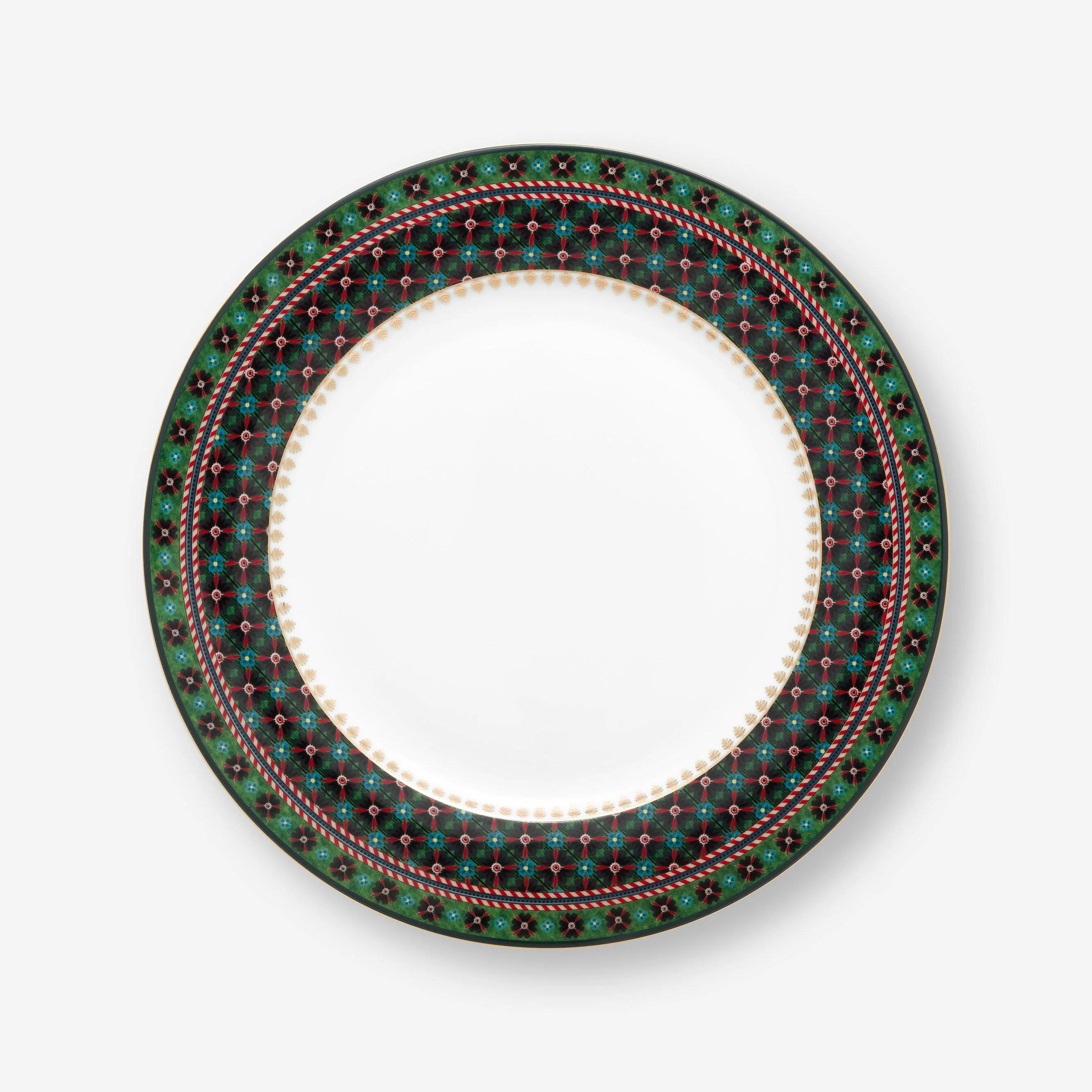 Yeşil Porselen Yemek Tabağı 26,5 Cm Berry Blues Collection by Pip Studio