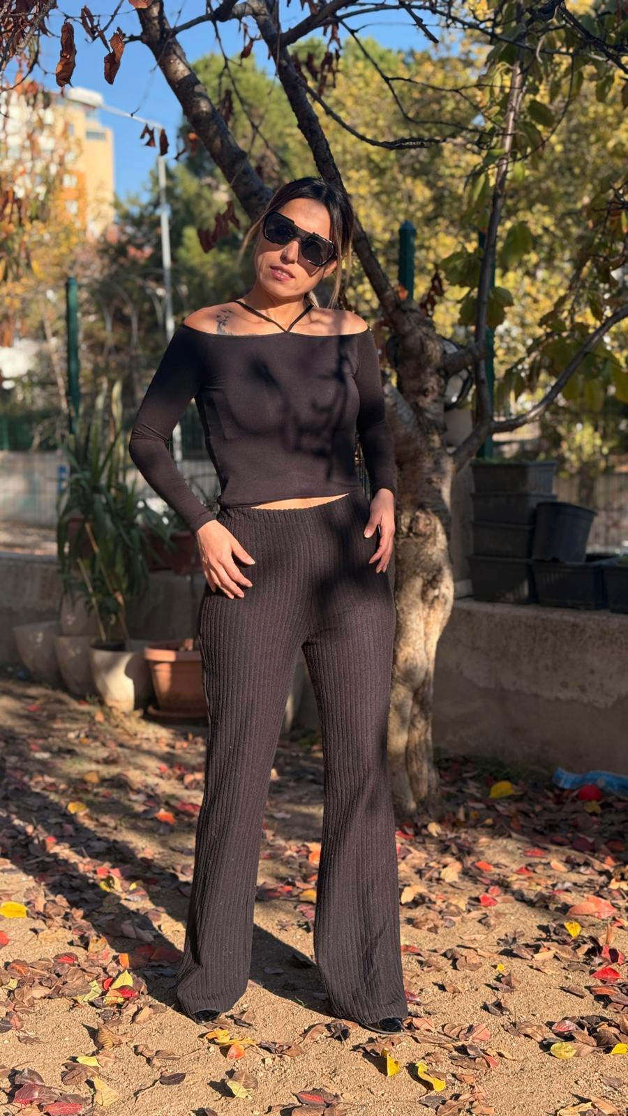 Siyah Penye Pantolon