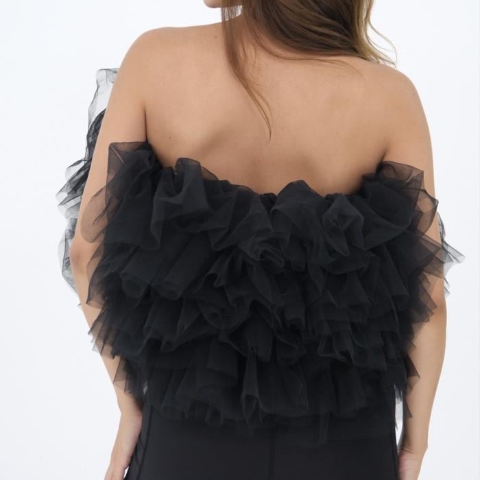 Siyah Tül Büstiyer