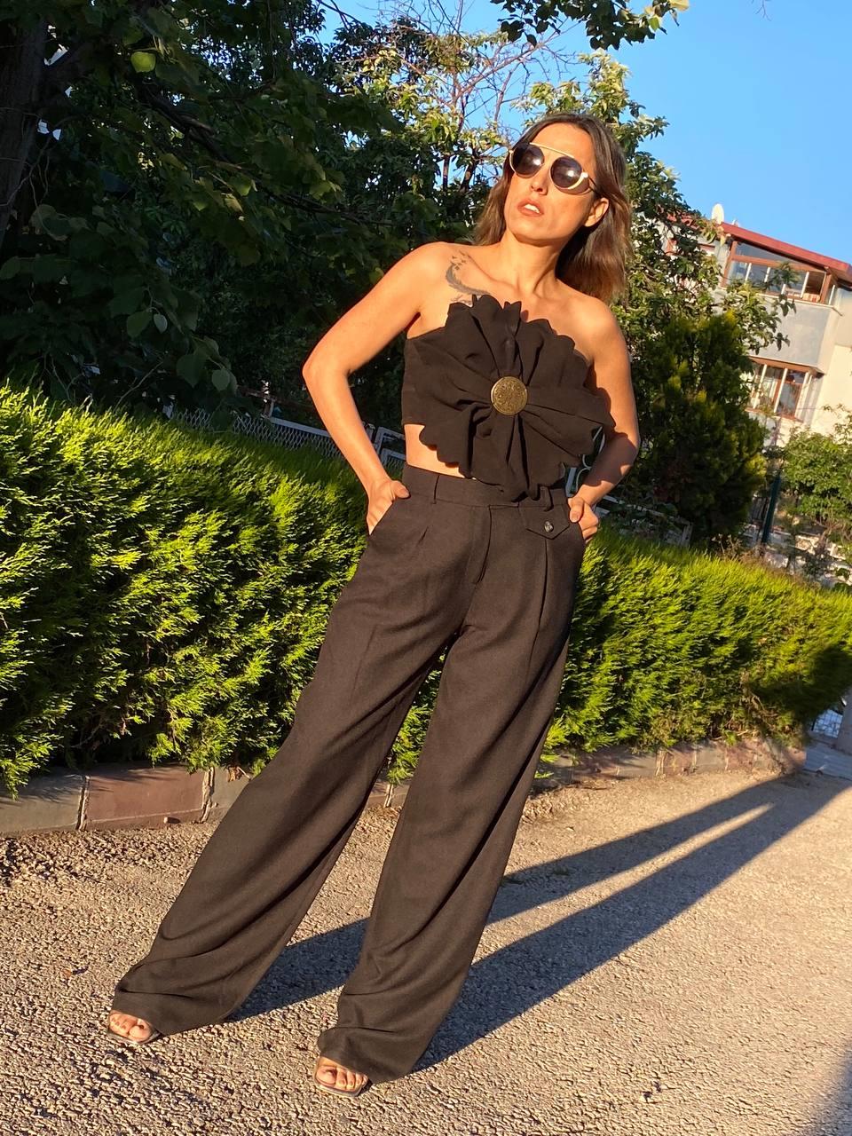 siyah yonca model bustiyer