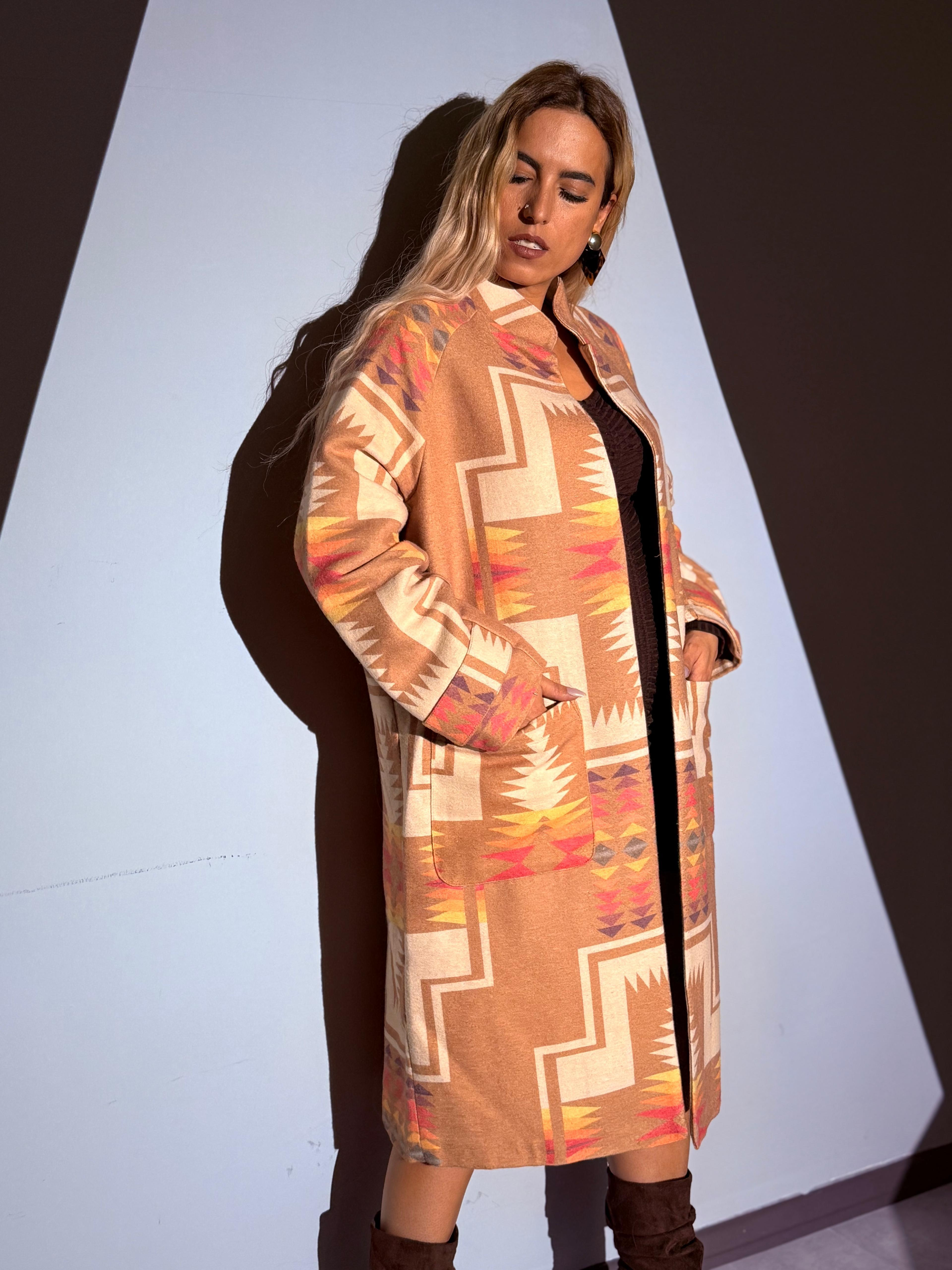 Taba Renkli Desenli Kaban