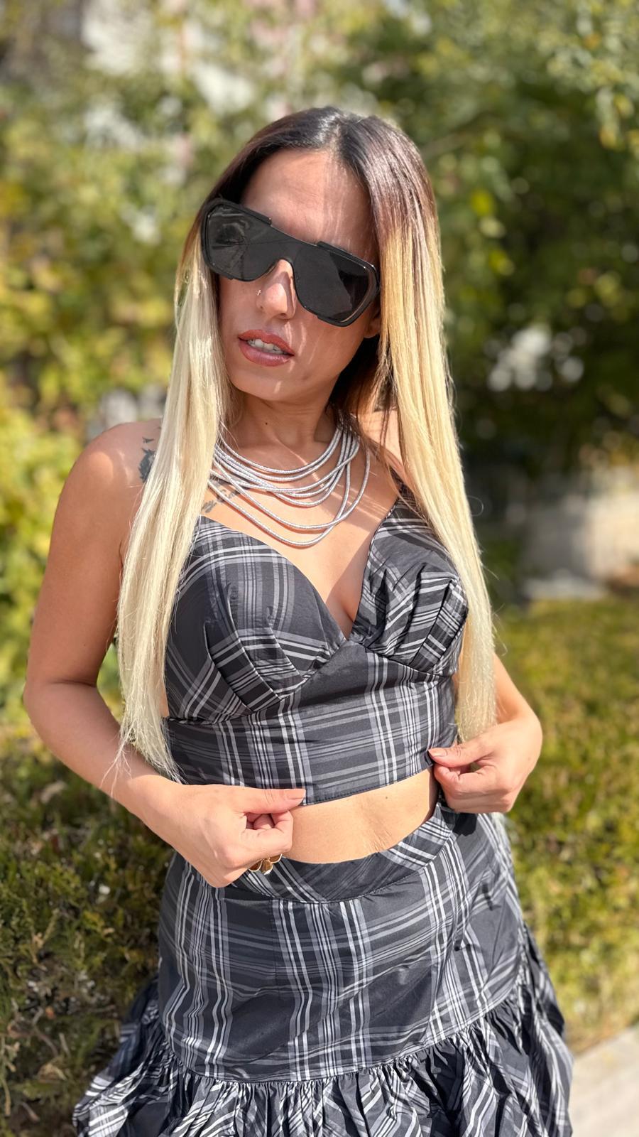 tafta kumaş etek bustiyer takım