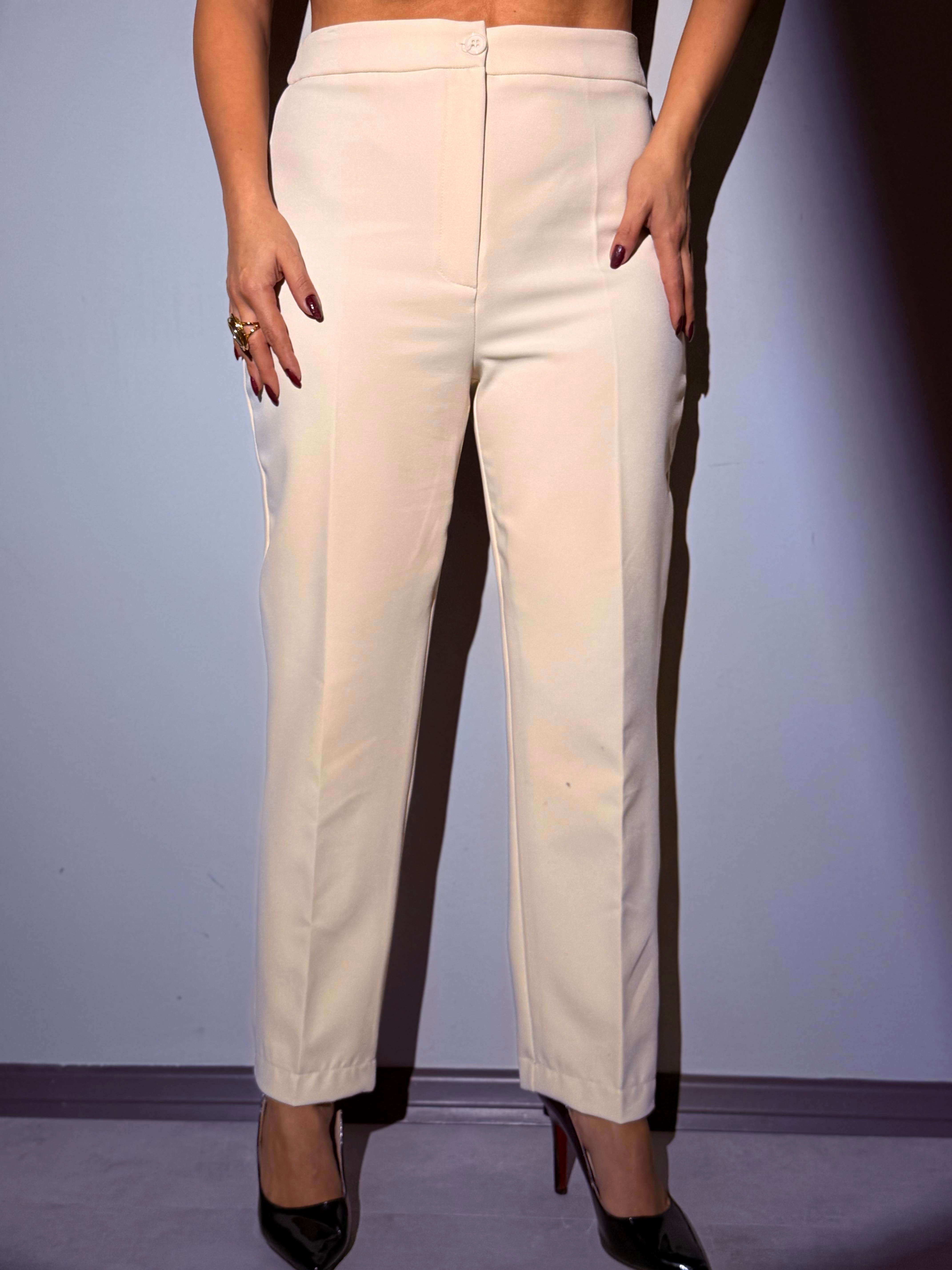 Taş rengi Kumaş Pantolon