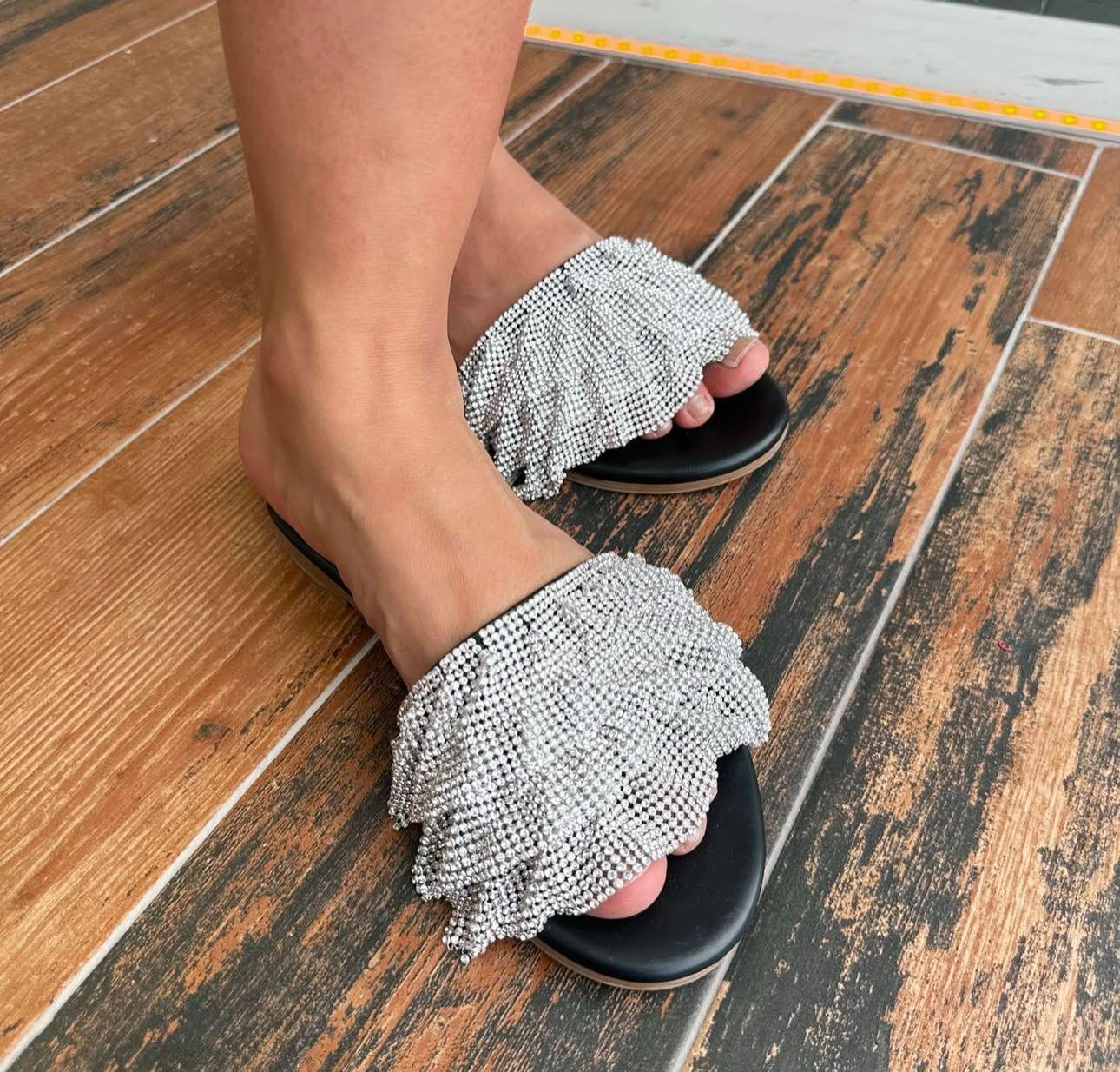 Taşlı Tasarım Terlik