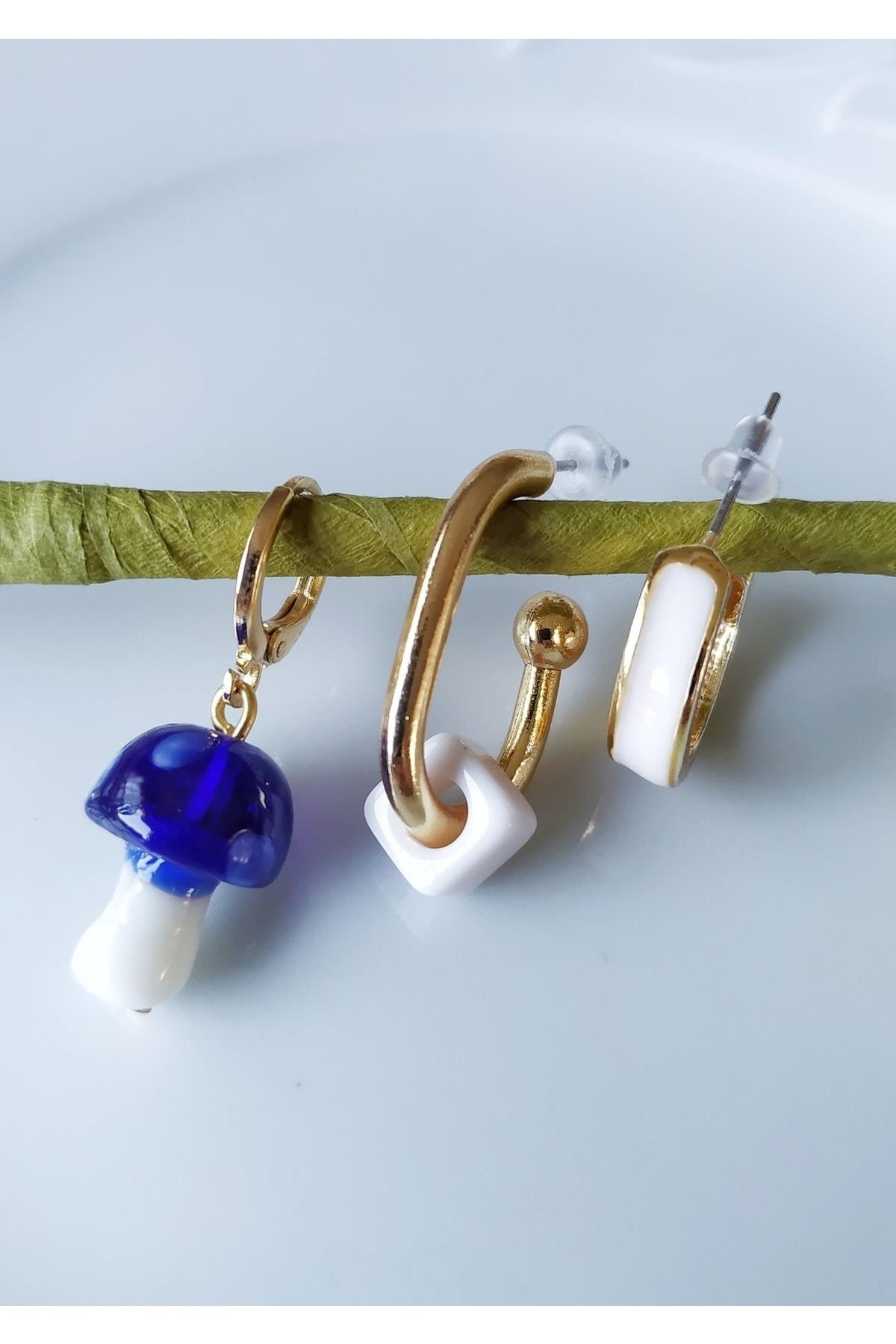 Murano Küpe 3lü Set