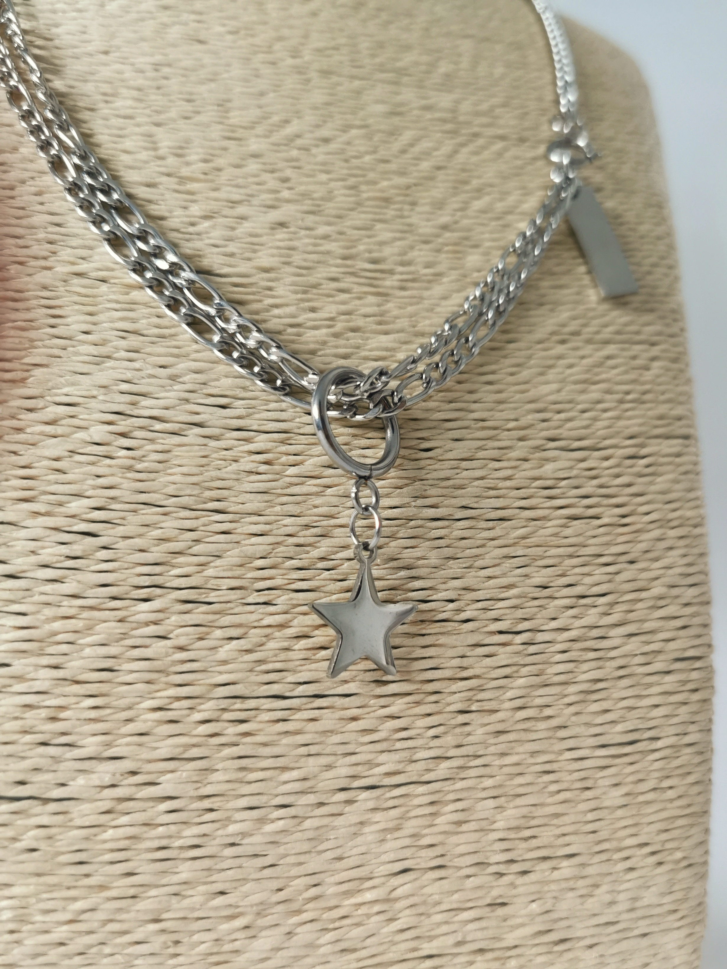 Yıldız Çelik Kolye 