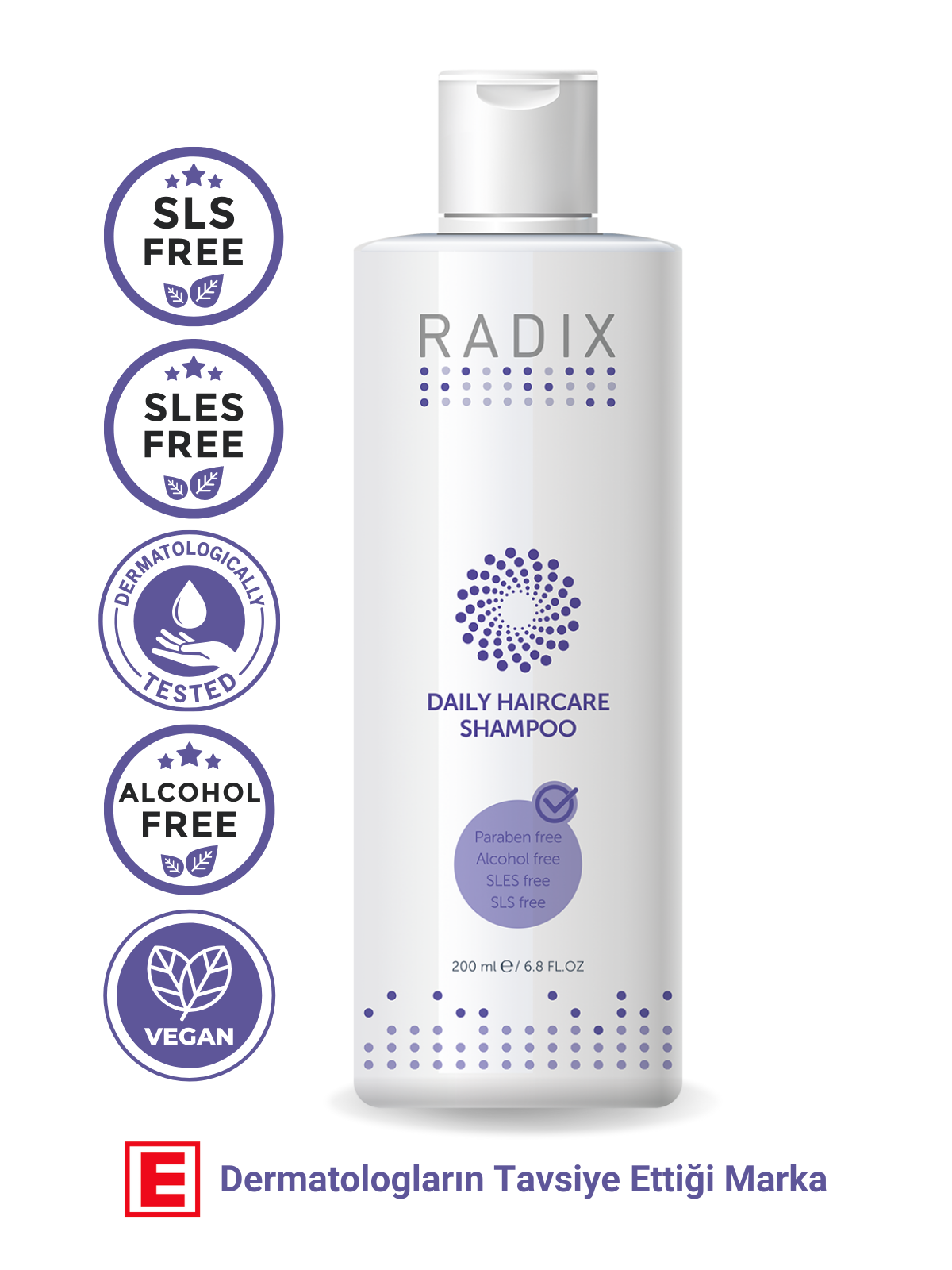 RADIX Tüm Saç Tipleri İçin Günlük Bakım Şampuanı 200 ml