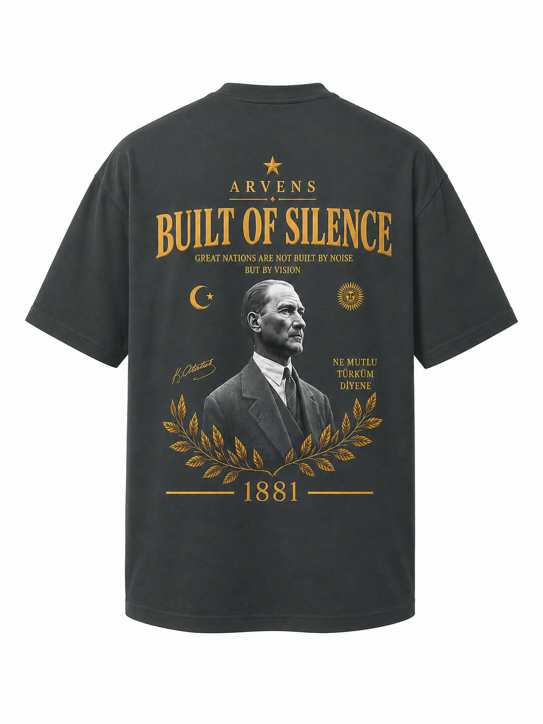 Buılt Of Sılence Premıum Zümrüt Yeşili Oversize T-shırt
