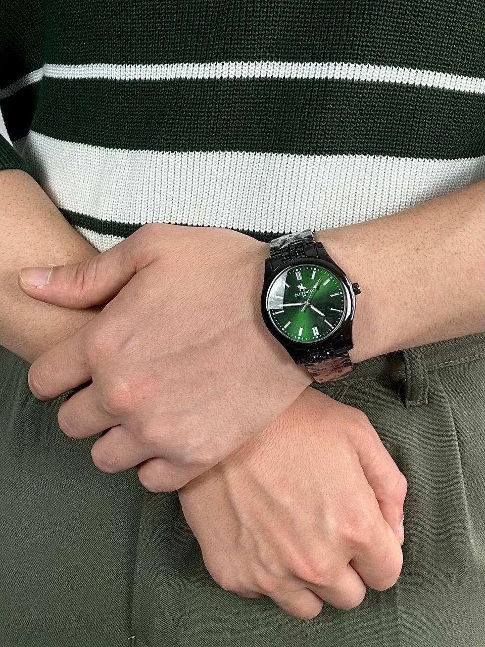 C.L Polo Green Screen Old Money Wristhwatch