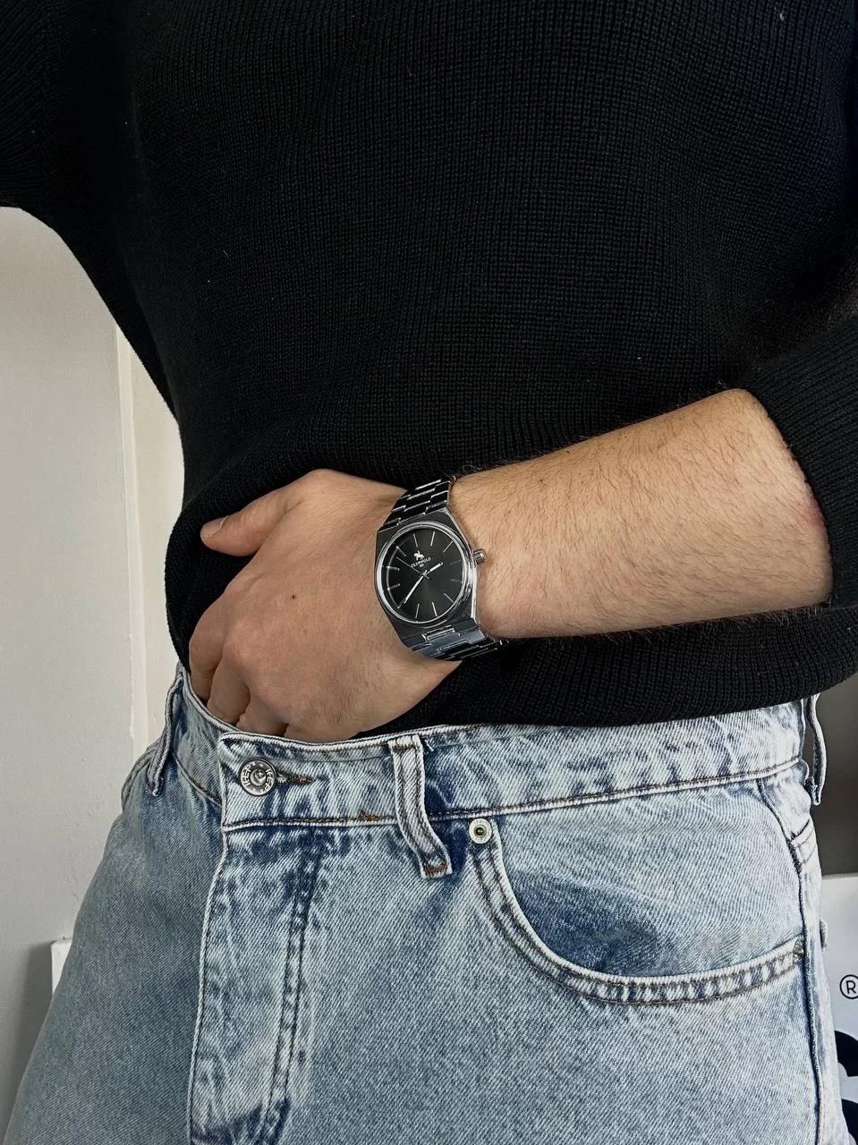 C.P Grey Cord Vintage Wristhwatch