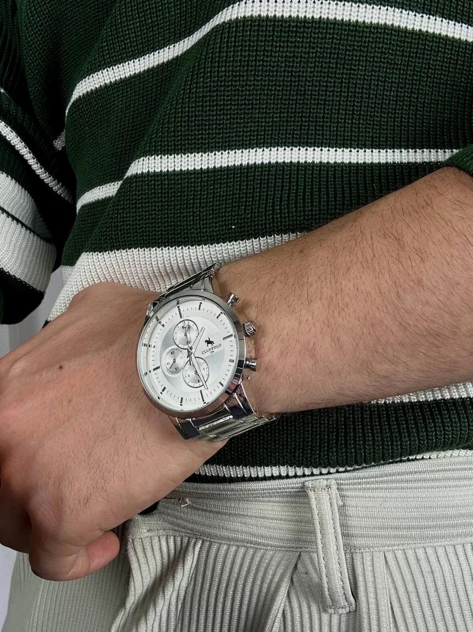 C.H White Screen Vintage Wristhwatch