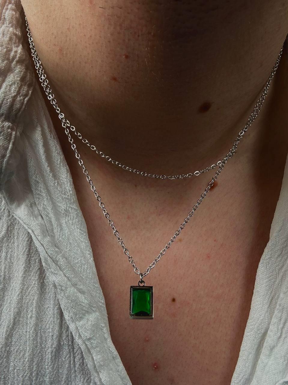 Chain Green Necklace