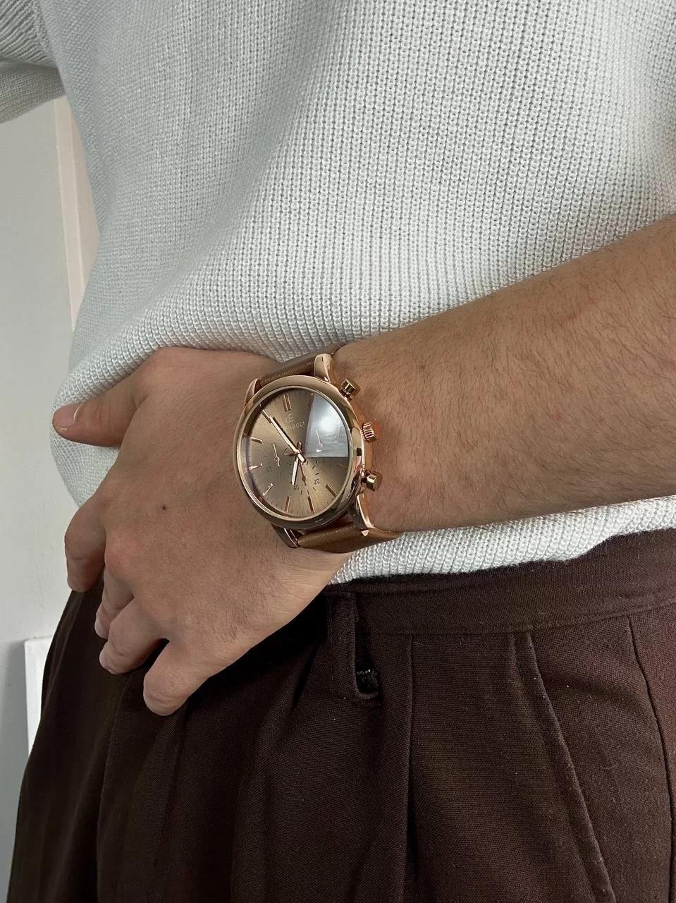 Denacci Light Brown Old Money Wristhwatch