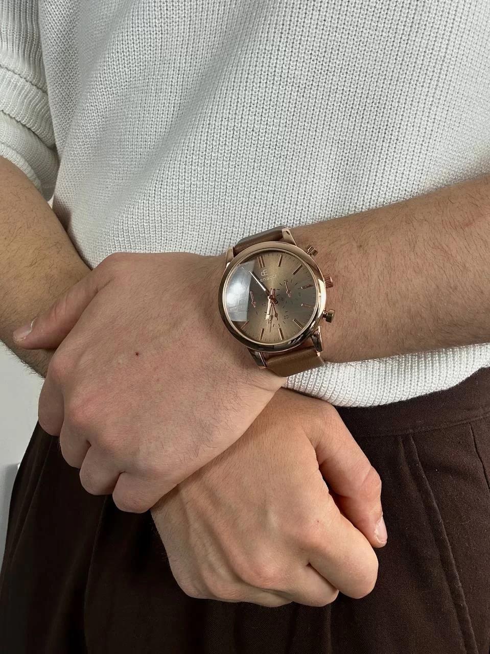 Denacci Light Brown Old Money Wristhwatch