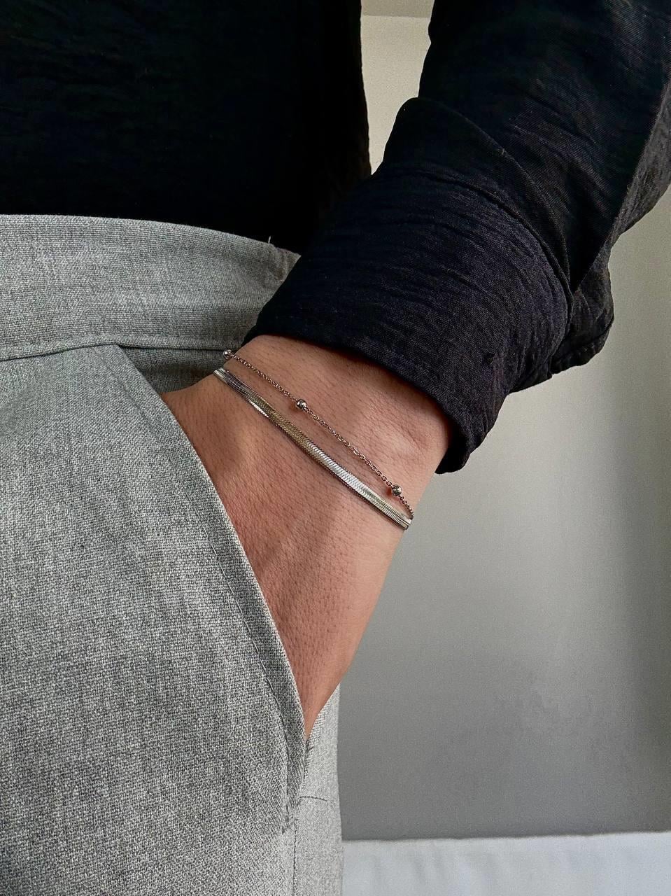 Double Chain Italian Bracelet