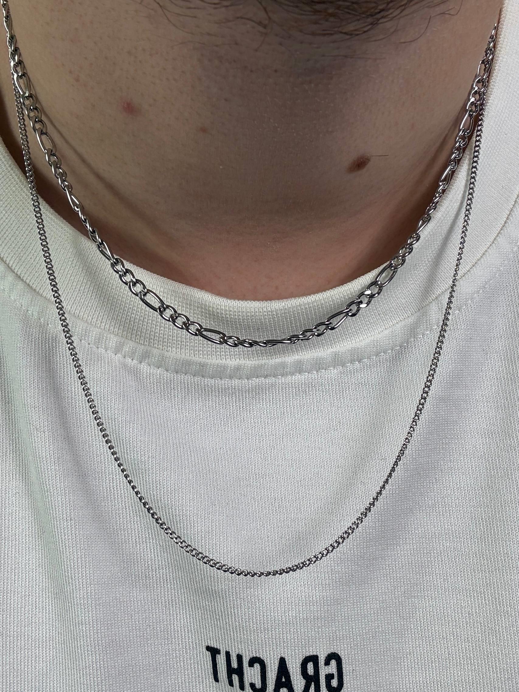 Double Figaro Chain Necklace