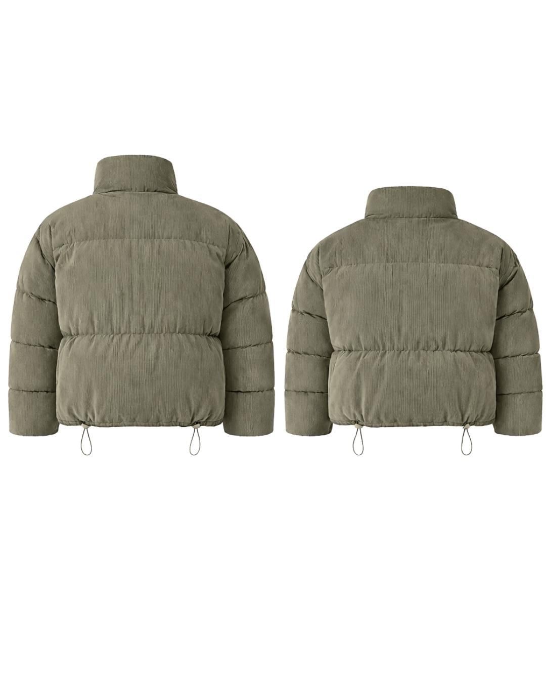 Frostline Haki Couple (Çift) Oversize Fit Premium Şişme Mont
