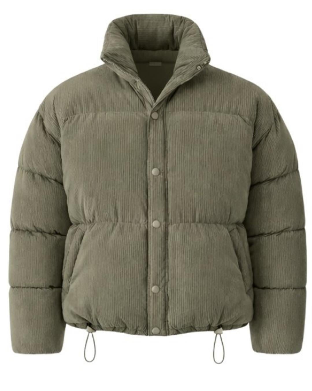 Frostline Haki Erkek Oversize Fit Premium Şişme Mont