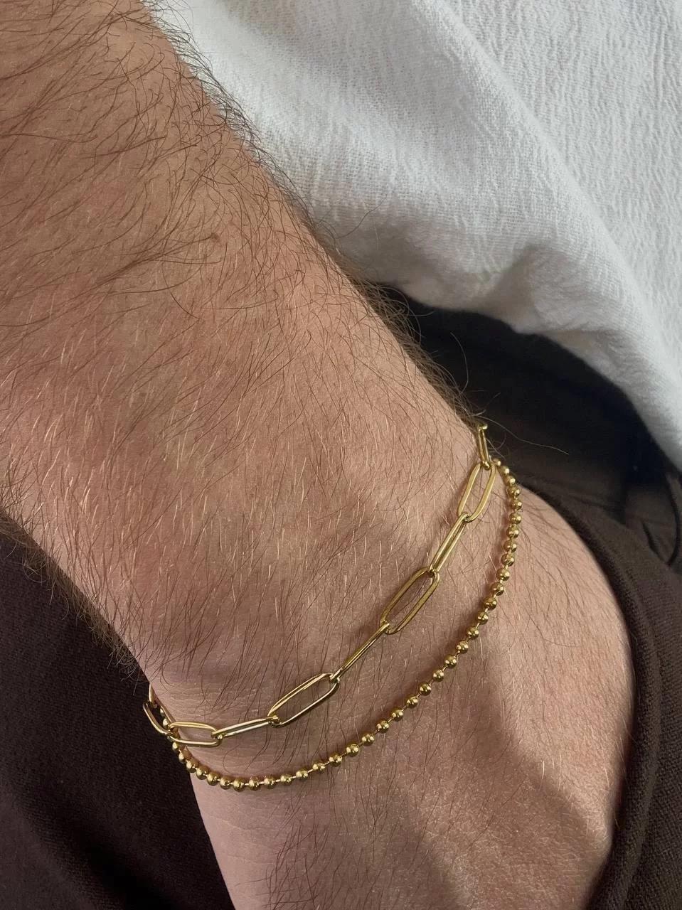 Gold Long Chain Bracelet