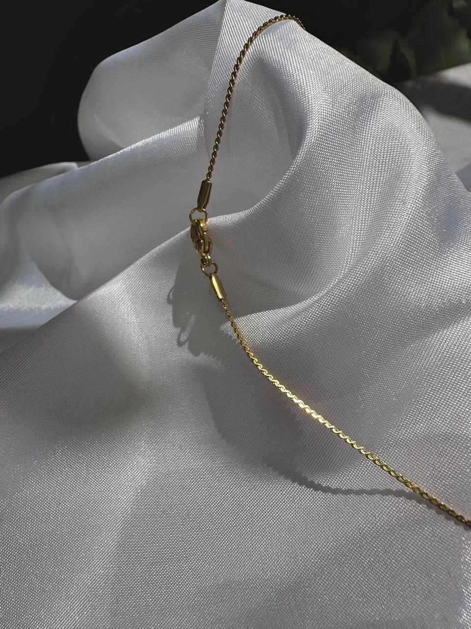 Gold Slim Detail Necklace