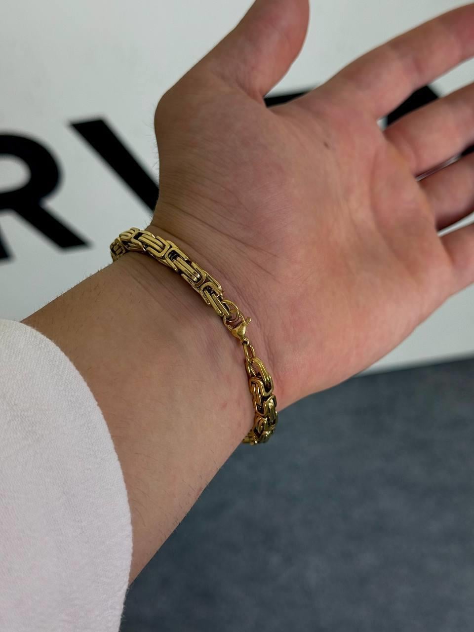 Gold Thick Chain Bracelet