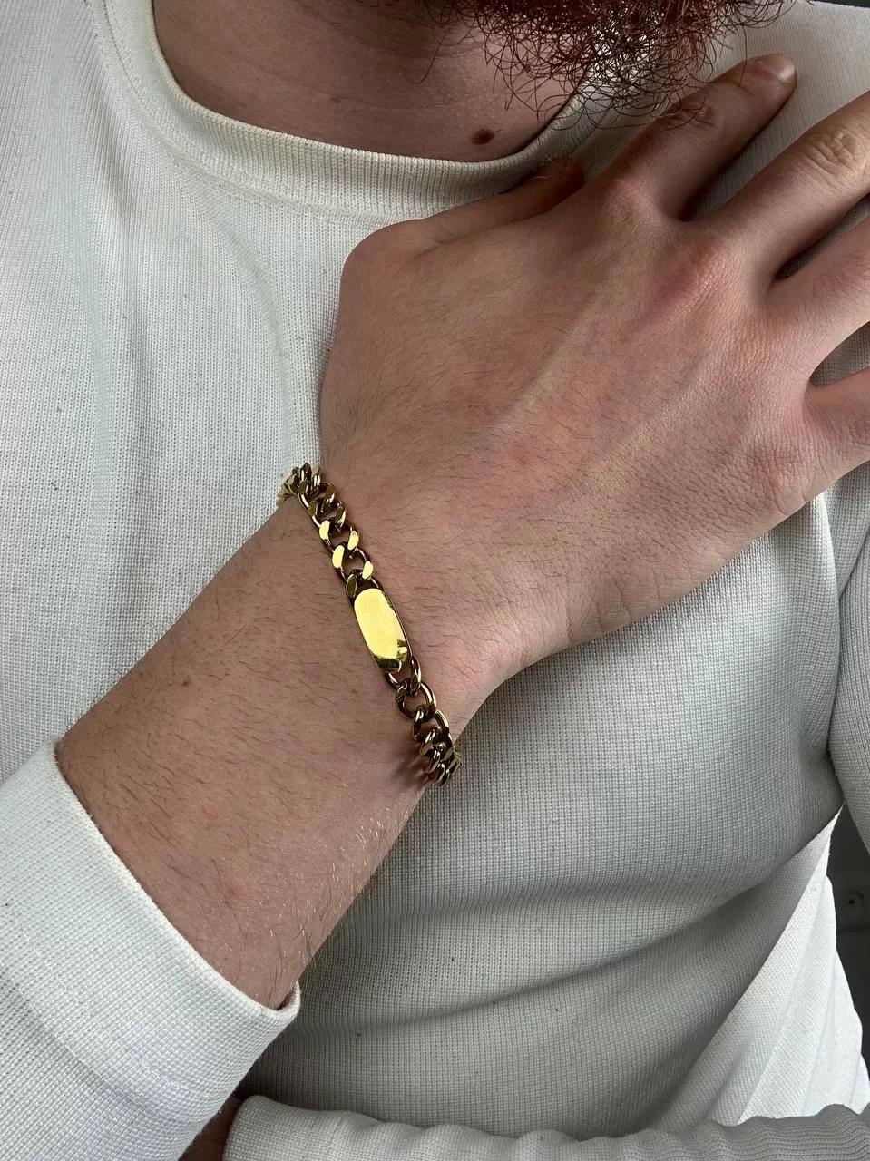Gold Thick Chain Bracelet