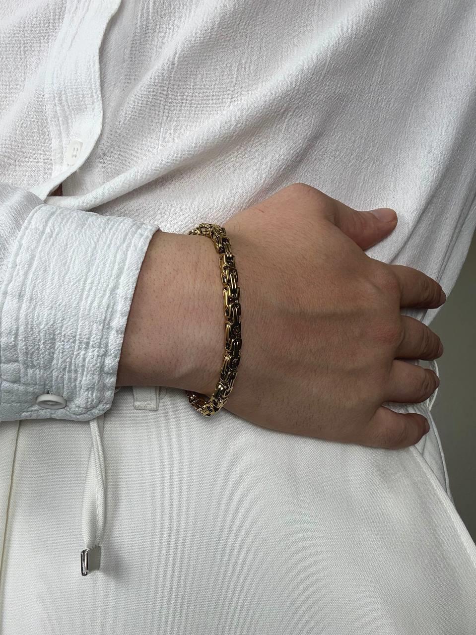 Gold Thick Steel Chain Set