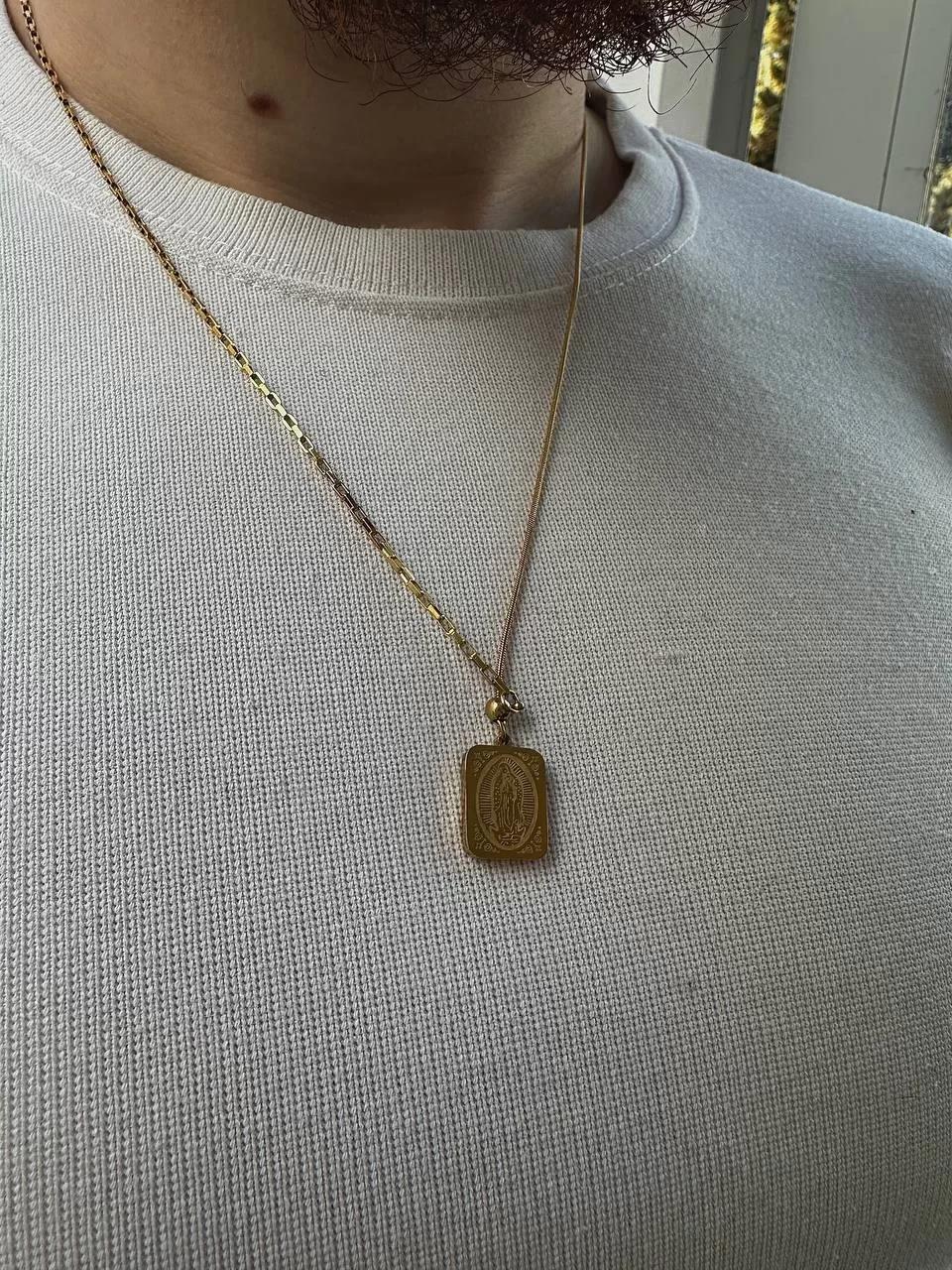 Gold Virgin Mary Necklace