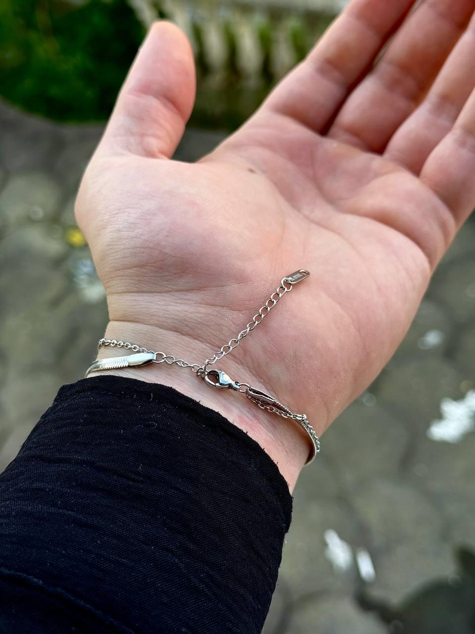 Italian Two Chain Bracelet